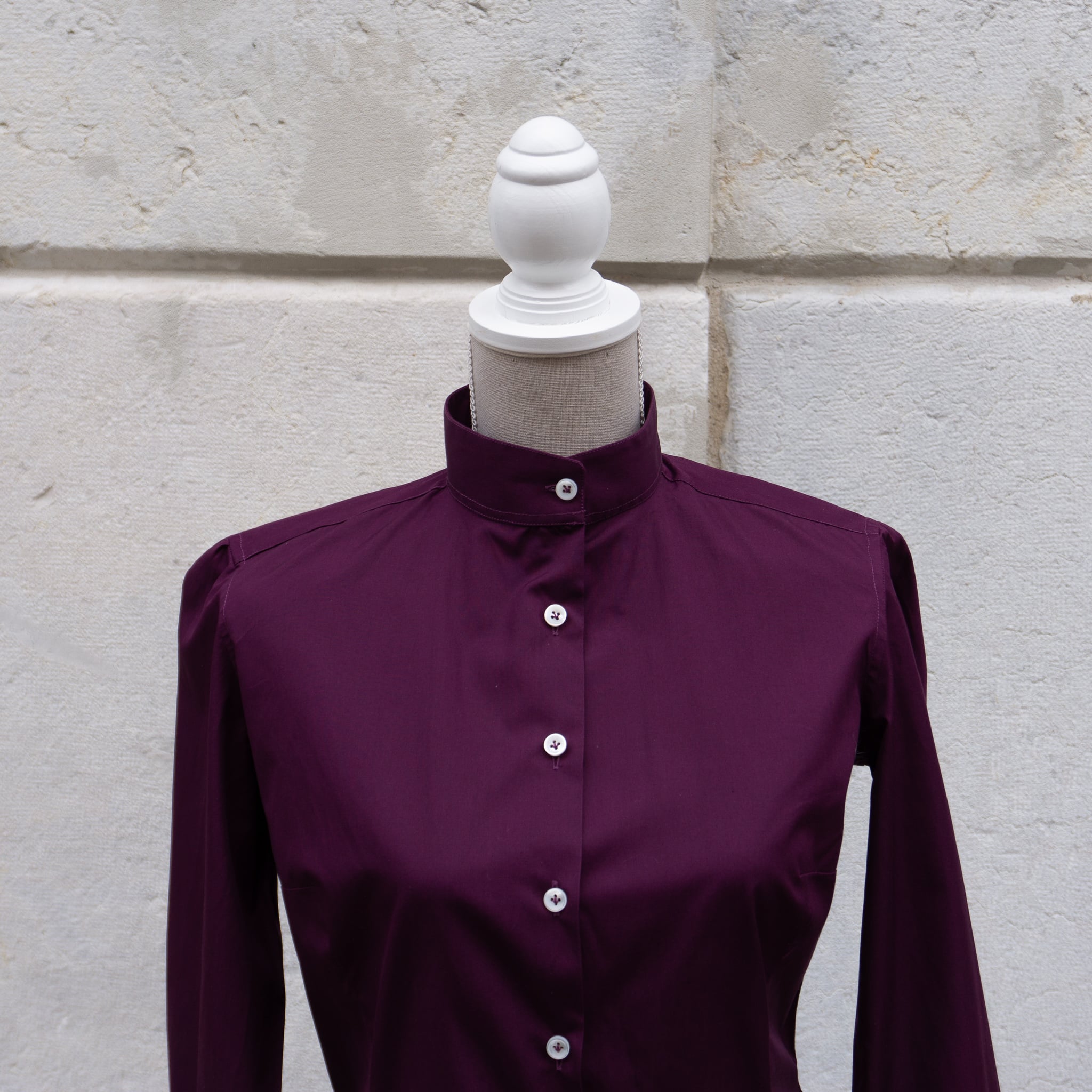 Robe chemise en coton Alumo Fabrics - Bespoke Shirt Dress - Chemisiers sur mesure Revenga Chemisiers Genevois