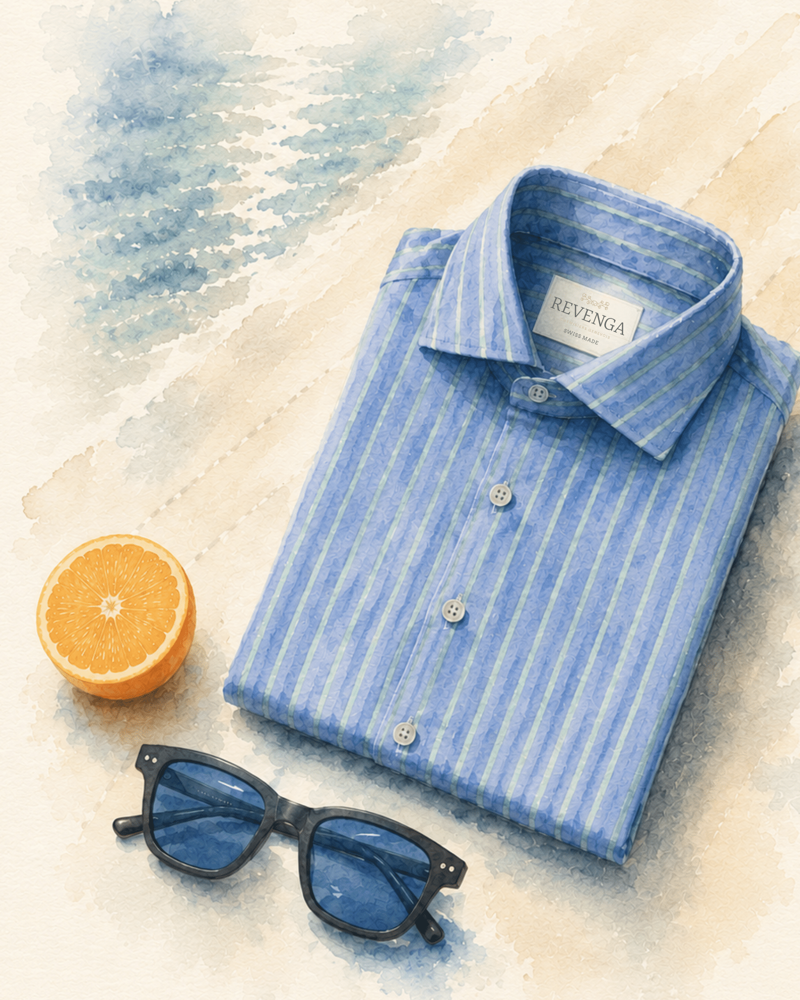 Bespoke Shirt Geneva Vintage Voile de Coton - Alumo Tailleur Genève Geneva Tailors
