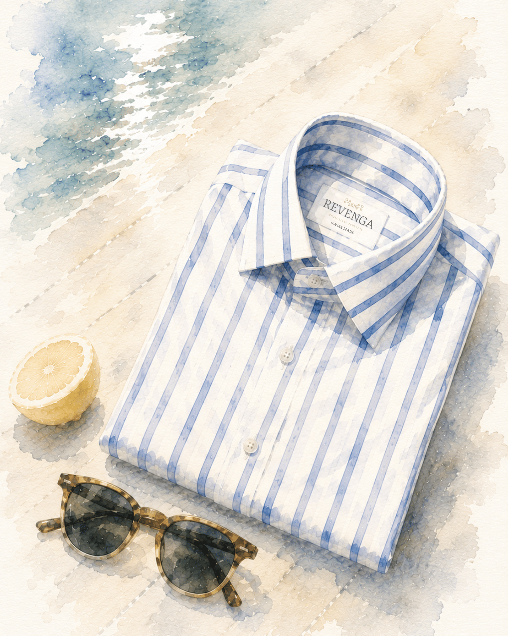 Summer-in-the-City-Revenga-White-and-blue-stripes-Shir