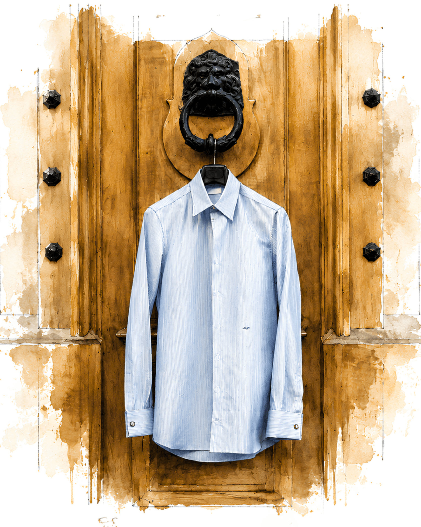 Watercolor - chemise sur mesure Zephirlino Zephirlino Shirt Tailleur Genève Geneva Tailors